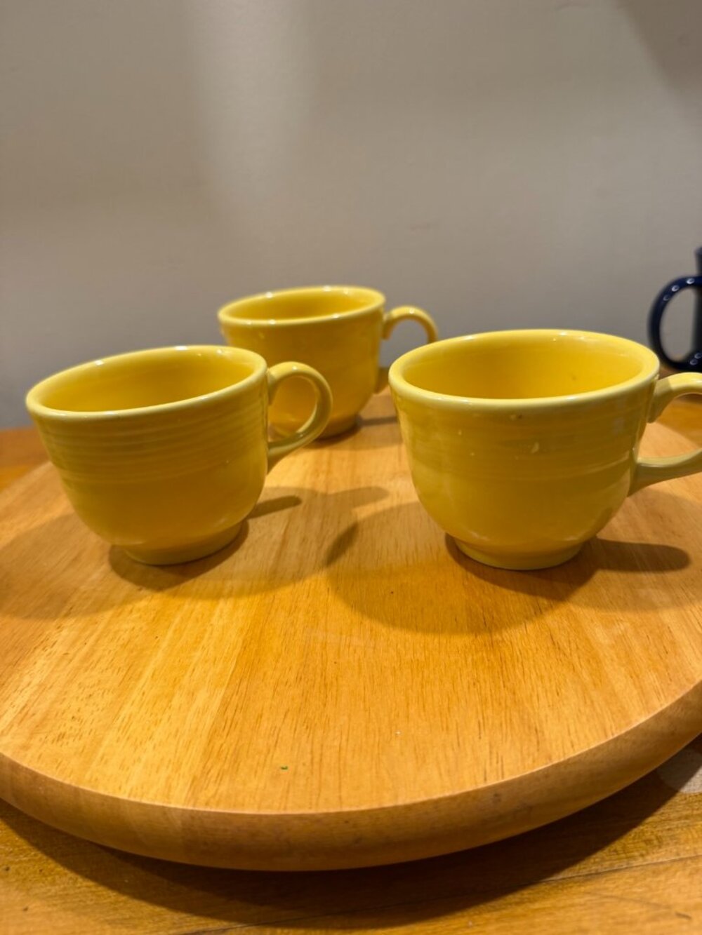 Fiesta Sunflower Teacup Set of 3 HLC USA Homer Laughlin